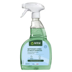 Le Vrai Professionnel - Nettoyant vitres et multi-surfaces, spray de 750ml.