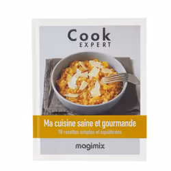 Magimix Ma Cuisine Saine et Gourmande, Cuisine Saine et Gourmande, 160 feuilles, Multicolore, Blanc, Couverture rigide