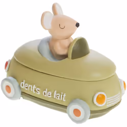 Petite boîte en résine à dents de lait en forme de voiture verte Matière : Résine Dimensions : Hauteur 5.5 cm - Largeur 3 cm  ...