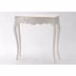Console dentrée en bois acajou et MDF - AMADEUS - Apolline - Marron - 80x25x80 cm