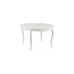 Table à manger extensible en bois blanc - charmy