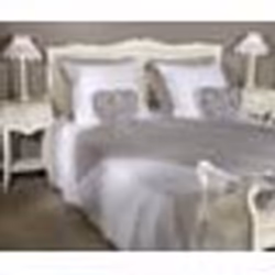 Tête de lit - AMADEUS - Murano blanc - Vintage - 160 cm - Beige