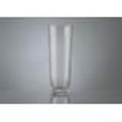 Vase haut en verre transparent forme conique 17x45cm PURE