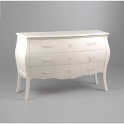 Commode Murano Blanc 3 Tiroirs - Amadeus