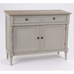 Buffet étroit 2 tiroirs Edouard 100x35 cm en Bois - Amadeus