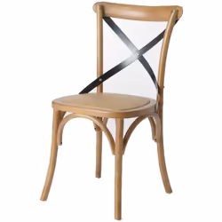 Apportez une touche d'élégance et de confort à votre intérieur avec notre chaise Croisillon en bois de la marque Amadeus . Av ...
