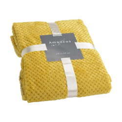 Amadeus Plaid Moutarde Damier 130x170 cm