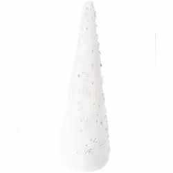 Mini sapin lumineux Plastique Hauteur 25.5 x diamètre 8 cm Fonctionne avec piles boutons incluses (piles non couvertes par la ...