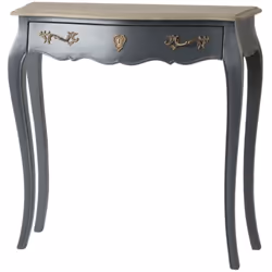 Entre clair et obscur, bois brut et bois peint, nature et sophistication, la superbe console murano joue sur les contrastes p ...