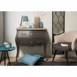 Commode Murano Céleste 2 Tiroirs - Amadeus