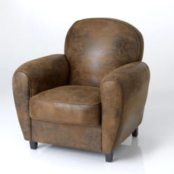 Fauteuil club marron - Amadeus