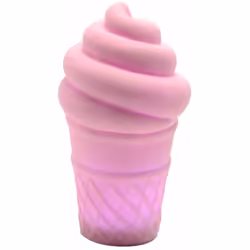 Veilleuse en forme de Crème Glacée - led Pvc Hauteur 13 cm - Ø 7 cm 3 piles LR44 fournies