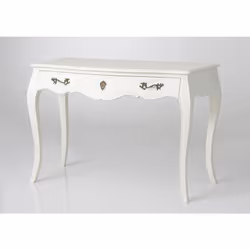 Ce magnifique bureau Murano vous séduira ! Son blanc immaculé apportera de la lumière à votre intérieur et ses détails en mét ...