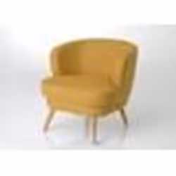 Fauteuil moutarde Dagmard - Amadeus