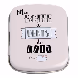 Amadeus - Boite à dents de lait Rose en métal