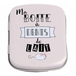 Amadeus - Boite à dents de lait Rose en métal