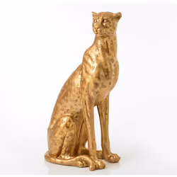 Majestueuse et chic, ce guépard assis aux allures noble et glamour insuffle un style baroque, Il sera la pièce maîtresse de v ...