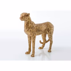Vous souhaitez apporter une touche élégante à votre décoration ? Optez pour ce guépard en laiton doré ! Il s'accordera parfai ...