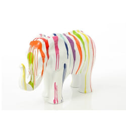 Eléphant Trash blanc 58 cm - Amadeus