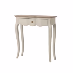 Petit meuble complément - AMADEUS - Console Maddy - Beige - Bois massif - Style classique intemporel
