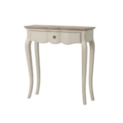 Petit meuble complément - AMADEUS - Console Maddy - Beige - Bois massif - Style classique intemporel
