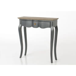 Petite console grise Maddy 80x25 bois de Mindi - Amadeus