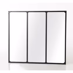 Magnifique miroir 3 ventaux en métal noir de style industriel , tendance, il apportera une touche de décoration et d'original ...