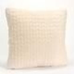 Coussin - AMADEUS - Chevron Crème - 40x40 cm - Design Contemporain - Intérieur