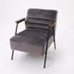 Fauteuil - AMADEUS - Hutch Gris - Vintage - Avec accoudoirs - 1 place