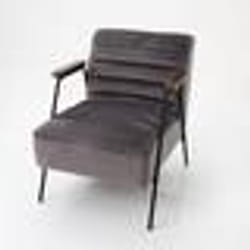 Fauteuil - AMADEUS - Hutch Gris - Vintage - Avec accoudoirs - 1 place