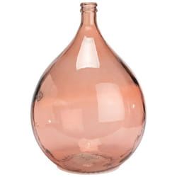 Vase en verre recyclé - AMADEUS - Dame Jeanne - 34L - Rose - 40 cm de diamètre - 56 cm de hauteur
