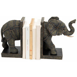 Serre-livres éléphant en résine
