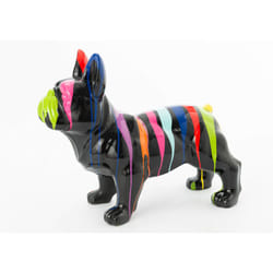Bulldog debout Trash noir 80 cm - Amadeus