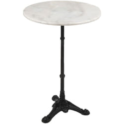 Amadeus - Table guéridon 108,5 cm blanc en marbre