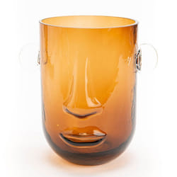 Vase visage marron - Amadeus