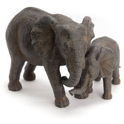 Amadeus - Maman éléphant et son petit en résine