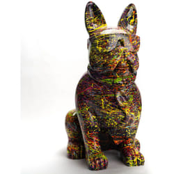Bulldog cravate Splash noir moyen modèle - Amadeus