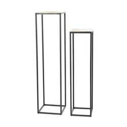 Set de 2 sellettes aluminium gold - Amadeus