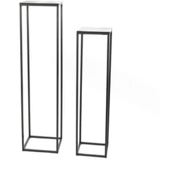 Set de 2 sellettes aluminium silver - Amadeus