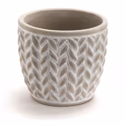 ChatGPT a dit : Cache-pot Jeanne petit modèle avec effet tissé pour une touche de texture et de relief. Dimensions : 12,8 x 1 ...