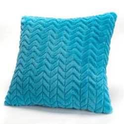 Coussin bleu turquoise chevron 40x40 cm - Amadeus