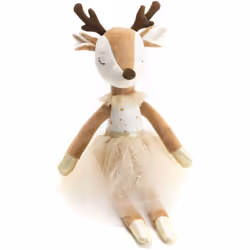 Plongez dans le monde enchanté de la douceur et de l'amitié avec la peluche Isabelle la Bichette d'Amadeus, une création ador ...