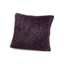 Coussin Chevron 40x40 Cm Prune - Amadeus