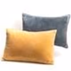 Coussin Bicolo 40x60 cm en velours (1 modèle aléatoire) - Amadeus
