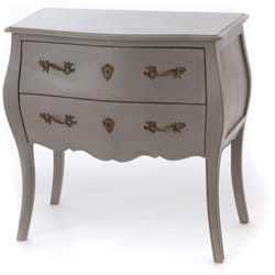 Commode 2 tiroirs Murano taupe - Amadeus