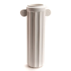 Vase colonne blanc 31 cm - Amadeus