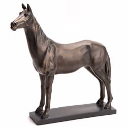 Amoureux des chevaux, ce fougueux et magnifique cheval de couleur bronze vous séduira ! Il apportera de l'authenticité à votr ...