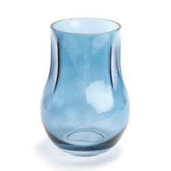 Vase Belly bleu 16 cm - Amadeus