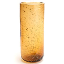 Lou De Castellane - Vase Paillette 35 Cm Ambre
