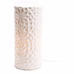 Apportez une de douceur à votre décoration et optez pour la lampe tube flocon. Vendu sans ampoule E14 8W LED. Matière : Porce ...